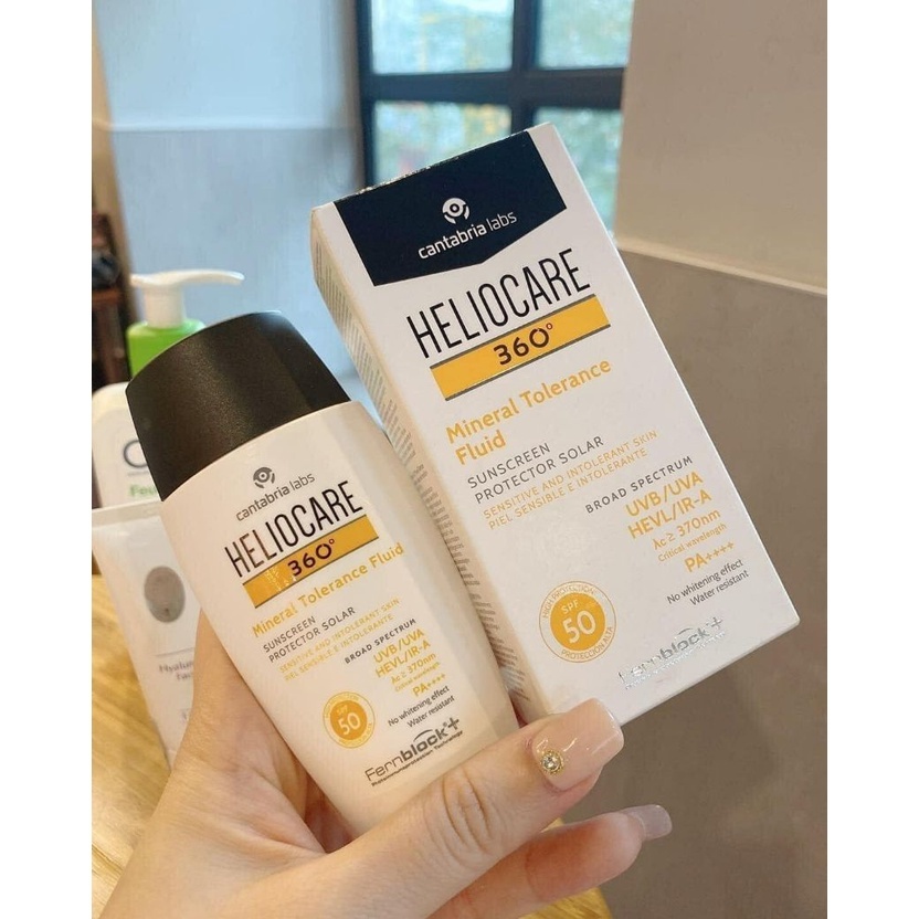 Kem Chống Nắng Heliocare Mineral Tolerence Fluid Dạng Hộp 50ml - BƠ SHOP