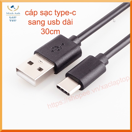 Cáp sạc TYPE-C Sang USB Dài 30CM