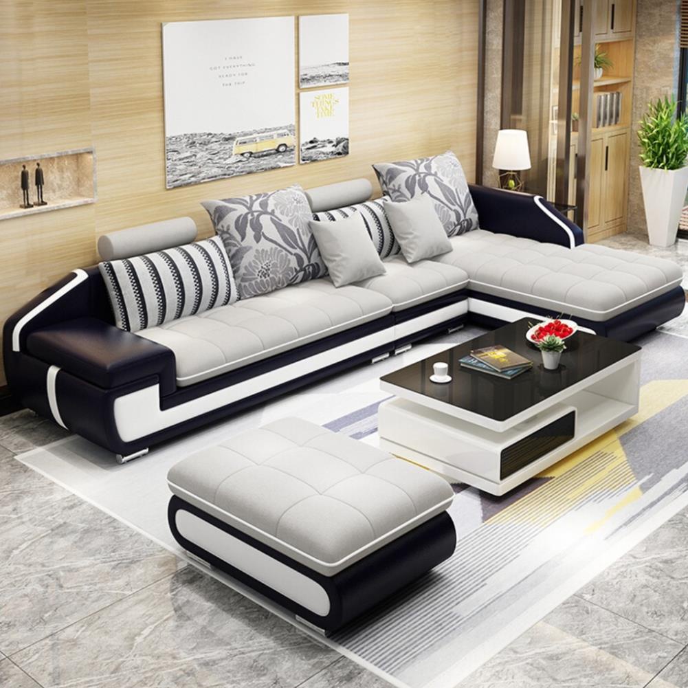 Sofa cao cấp bọc vải góc L cho phòng khách - sofa góc L nhỏ 2,8mx1,6m Free Ship Hà Nội