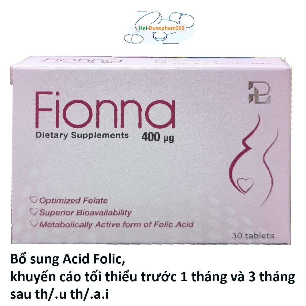 Fiona 5-MTHF - Bổ sung acid folic cho phụ nữ trước và sau mang thai