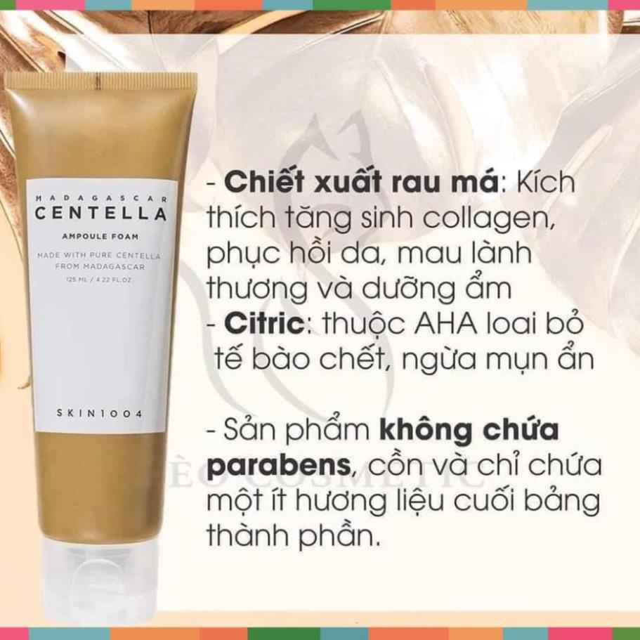 Sữa Rửa Mặt Rau Má Skin1004 Madagascar Centella Ampoule Foam 125ml