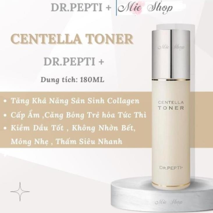 Nước Hoa Hồng Dưỡng Da Căng Bóng Dr.Pepti Centella Toner 180ml !