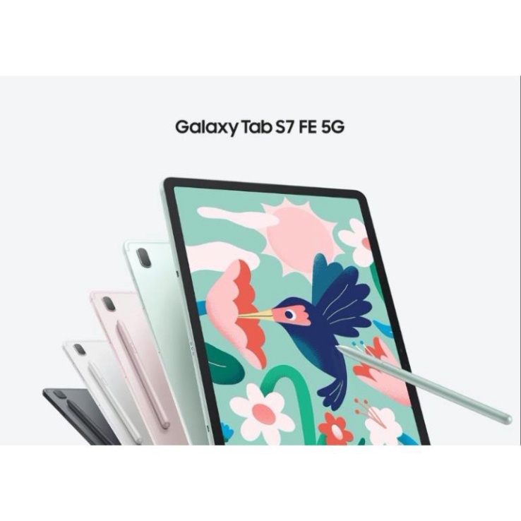 Máy tính bảng SS Galaxy Tab S7 FE  Hỗ trợ mạng 5G - Bảo hành 12 tháng