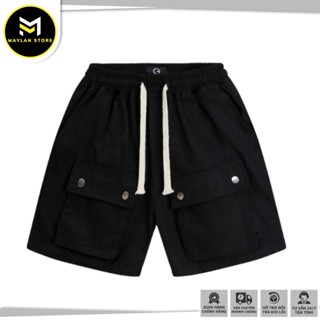 Quần Đùi Short Túi Hộp CARGO Nam, Chất Vải Kaki Dày Dặn, Dễ Phối Đồ, Form ngắn trên gối,Trẻ Trung Unisex nam nữ