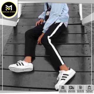 Quần thể thao nam 3 sọc ống suông - phong cách streetwear trẻ trung năng động
