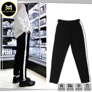 Quần dài thun thể thao nam nữ ống suông - vải thun da cá - phong cách streetwear trẻ trung năng động