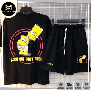 Set đồ simspon năng động trẻ trung unisex nam nữ - MAYLANSTORE