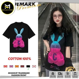 Áo thun Thỏ Nâu badrabbit unisex nam nữ