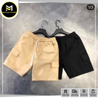 Quần short TÚI HỘP nam chất vải kaki form quần lửng - phong cách trẻ trung năng động unisex