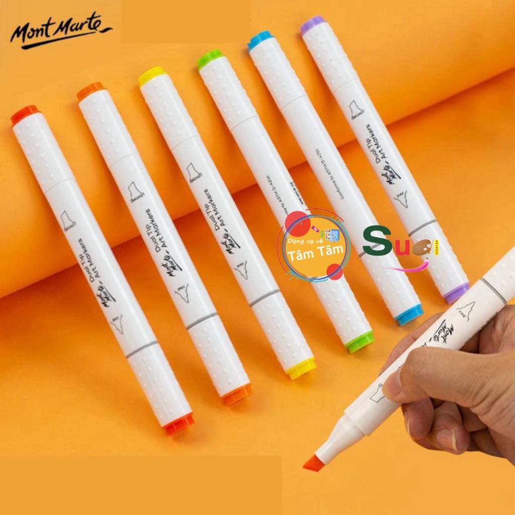 Bút Màu Marker Dual Tip Mont Marte 2 đầu