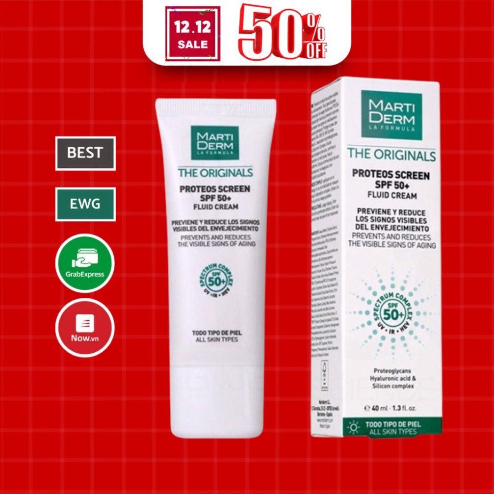 Kem chống nắng martiderm 40ml cho da dầu da mụn và da nhậy cảm MTP Beauty