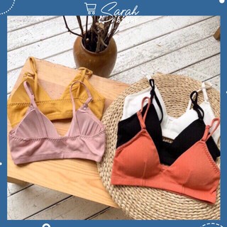 Áo lót bra bralette cotton gân 901