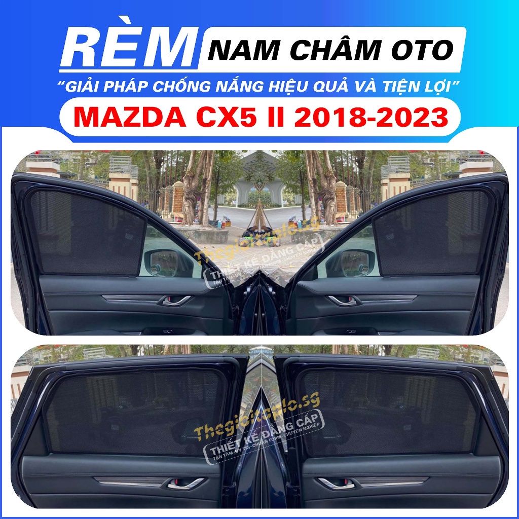 Rèm che nắng,chống tia UV bộ 4 cánh khung thép có nam châm hít cữa tự động tiện lợi dành cho oto
