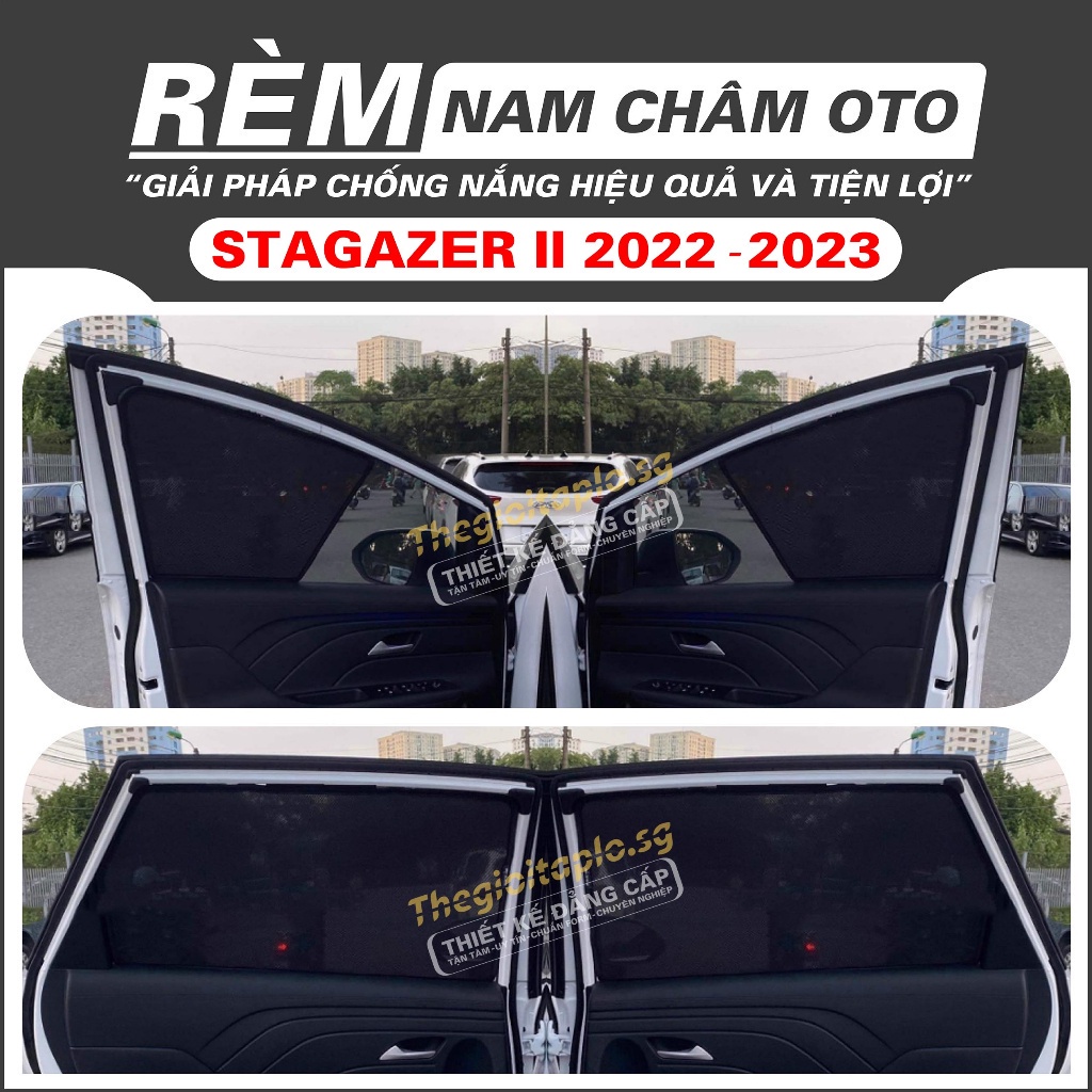 Rèm che nắng,chống tia UV bộ 4 cánh khung thép có nam châm hít cữa tự động tiện lợi dành cho oto
