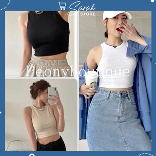 Áo Ba Lỗ Nữ Croptop Thun Tăm Phông body dáng ôm trơn Ulzzang