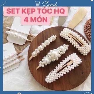 [Có Video] Set 4 kẹp tóc Hàn quốc xinh xắn