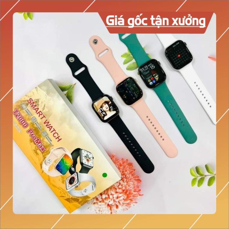 Đồng Hồ Thông Minh T2000 Pro MAX Nghe Gọi-----Đủ Màu Sắc----Viền Thép-----Thông Báo-T2000 PRO Max---Hiển Thị