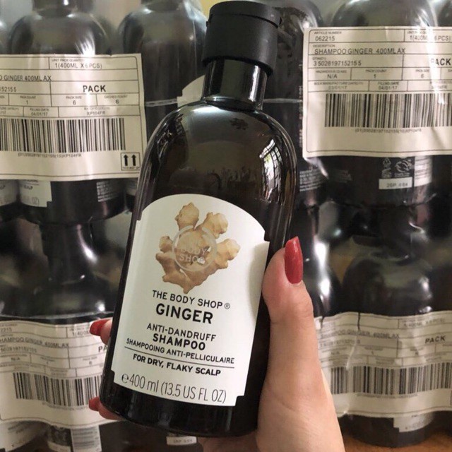 Dầu Gội, Xả Sạch Gàu Ginger Anti Dandruff Shampoo The Body Shop chiết xuất gừng tươi 250ML