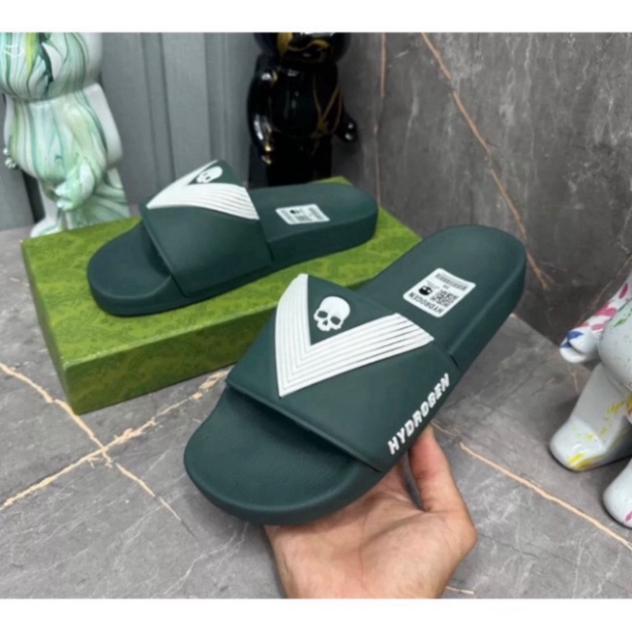Dép Quai Ngang Nam Nữ Hydrogen, Dép đầu lâu V quai dép dầy dặn