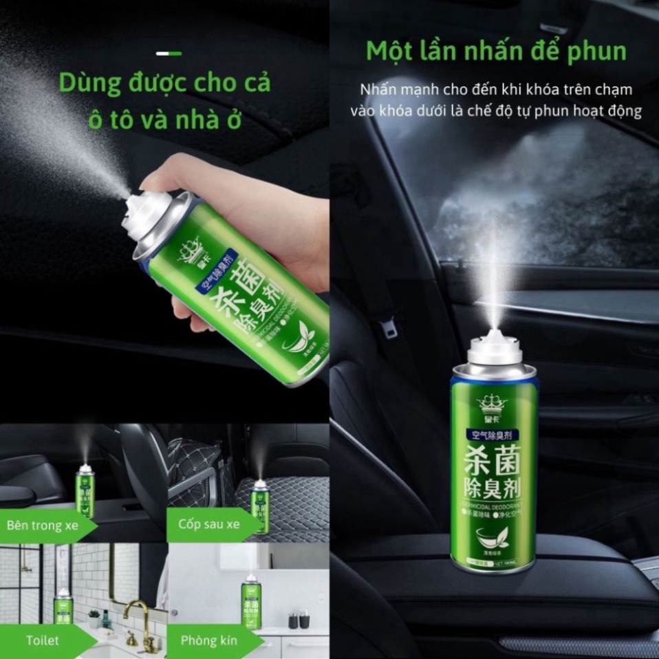 Chai Xịt Khử Mùi Ô Tô, Nhà Cửa Làm Sạch Không Khí, Diệt Khuẩn, Chống Nấm Mốc Nam Kinh Shop 4 Loại Mùi Hương 180ml | BigBuy360 - bigbuy360.vn