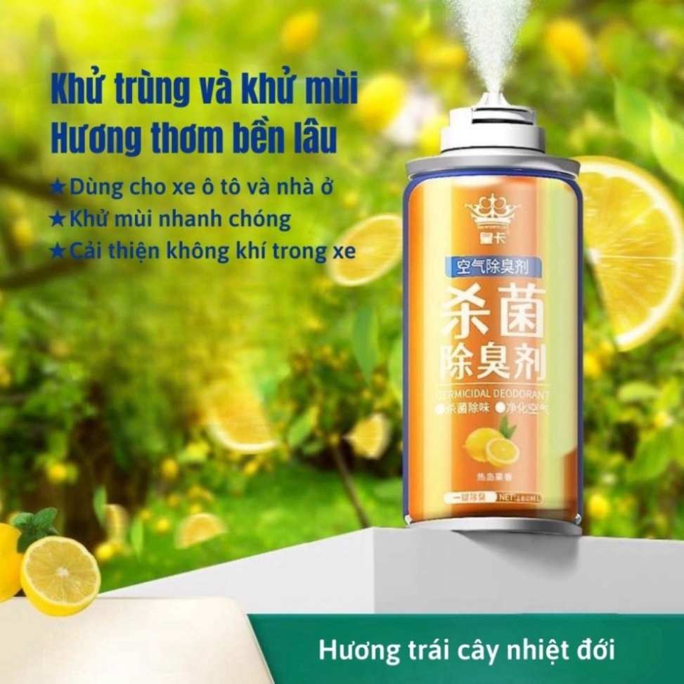 Chai Xịt Khử Mùi Ô Tô, Nhà Cửa Làm Sạch Không Khí, Diệt Khuẩn, Chống Nấm Mốc Nam Kinh Shop 4 Loại Mùi Hương 180ml | BigBuy360 - bigbuy360.vn