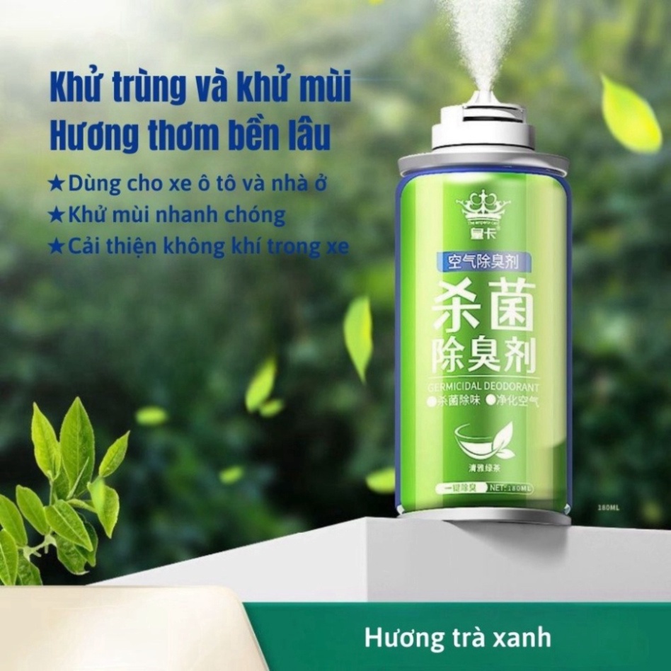 Chai Xịt Khử Mùi Ô Tô, Nhà Cửa Làm Sạch Không Khí, Diệt Khuẩn, Chống Nấm Mốc Nam Kinh Shop 4 Loại Mùi Hương 180ml | BigBuy360 - bigbuy360.vn