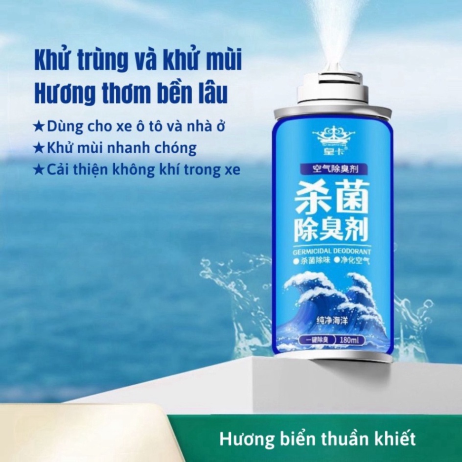Chai Xịt Khử Mùi Ô Tô, Nhà Cửa Làm Sạch Không Khí, Diệt Khuẩn, Chống Nấm Mốc Nam Kinh Shop 4 Loại Mùi Hương 180ml | BigBuy360 - bigbuy360.vn