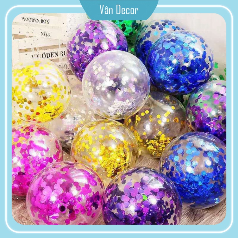 Set bóng mix màu crom, sequin trang trí sinh nhật, thôi nôi, đầy tháng, trang trí phòng cưới, lễ hội, tiệc rẻ đẹp