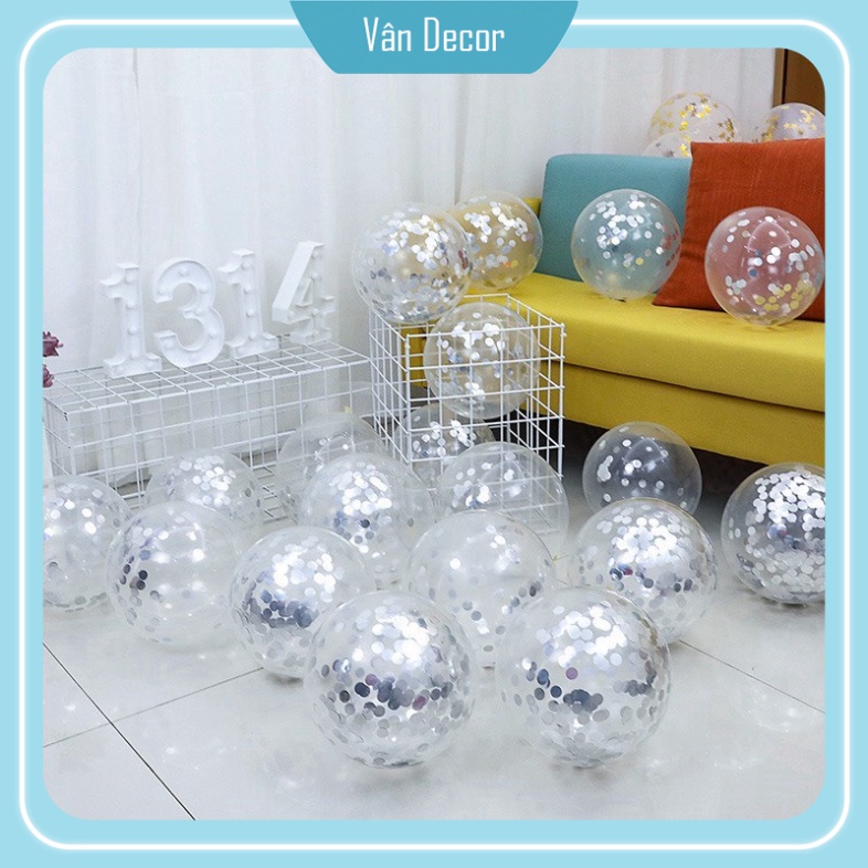 Set bóng mix màu crom, sequin trang trí sinh nhật, thôi nôi, đầy tháng, trang trí phòng cưới, lễ hội, tiệc rẻ đẹp