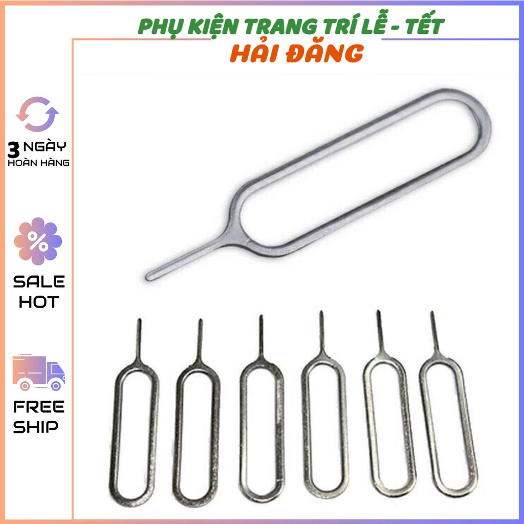 Que chọc sim / chọt sim inox loại sịn điện thoại samung oppo iphone lấy giá sỉ siêu rẻ