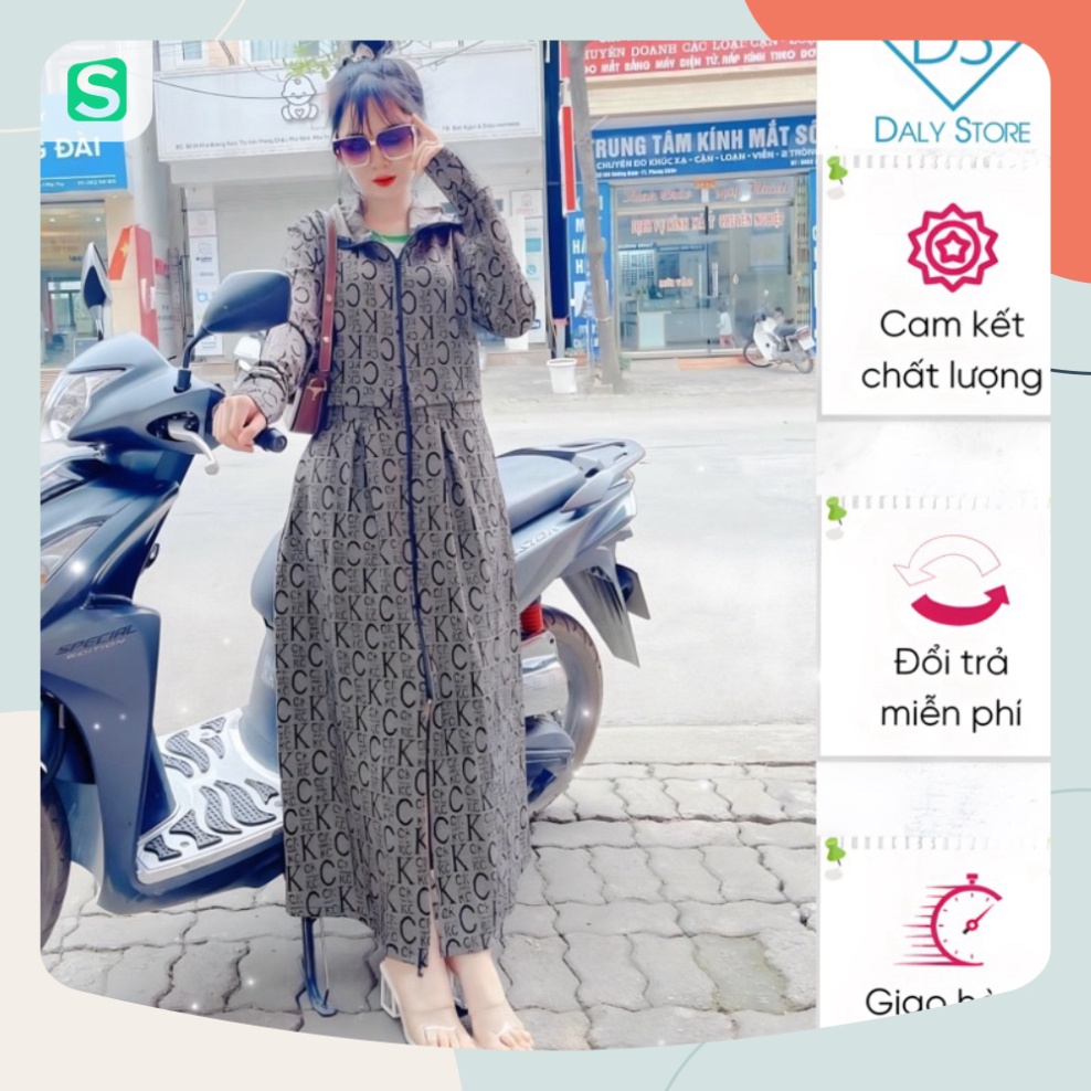 Áo chống nắng nữ toàn thân⚡CAO CẤP⚡Croptop dáng dài chùm chân chất UMi dày dặn, chống UV