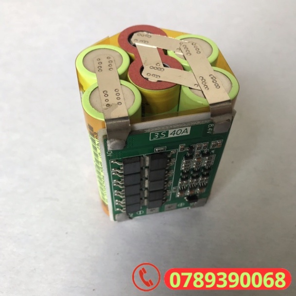 Khối pin 3s-12.6v cho máy khoan , bắn vít Hitachi