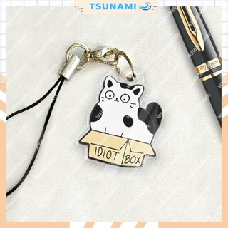 Móc khóa coffee cute cat - móc khoá mica chất lượng cao - móc khoá mica anime