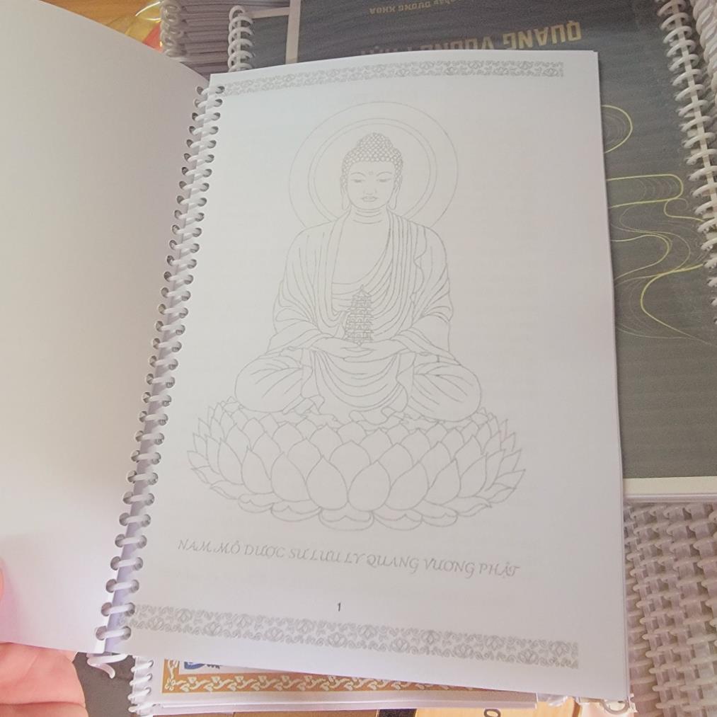 Tặng viết, Gieo duyen Vở chép kinh DƯỢC SƯ A5 gáy kim cho Phật tử chép