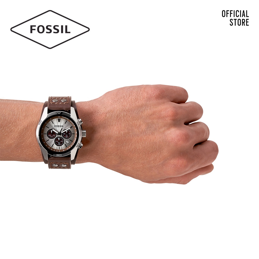 Đồng hồ nam Fossil COACHMAN CH2565 dây da - màu nâu