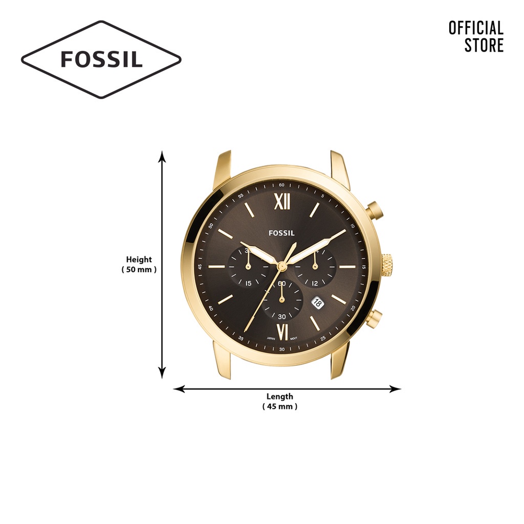Đồng hồ nam Fossil NEUTRA CHRONO dây da FS5763 - màu nâu