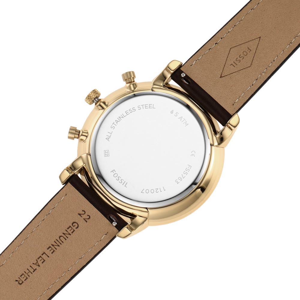 Đồng hồ nam Fossil NEUTRA CHRONO dây da FS5763 - màu nâu