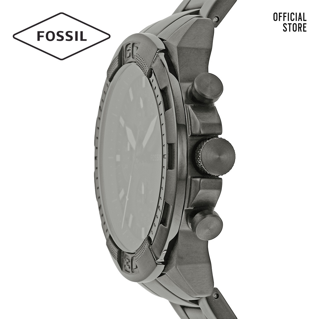 Đồng hồ nam Fossil 44MM BRONSON FS5852 dây thép không gỉ - màu khói