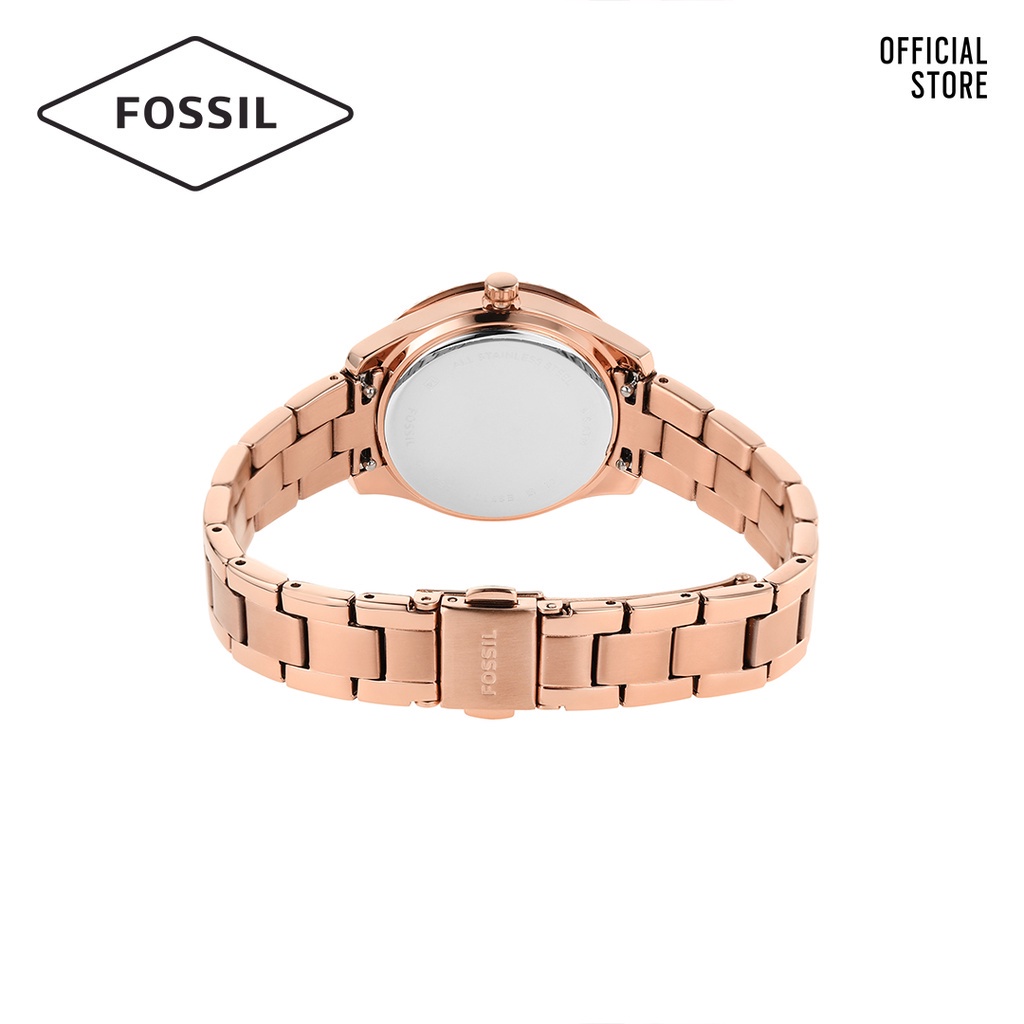 Đồng hồ nữ Fossil STELLA ES5136 dây thép không gỉ - màu vàng hồng