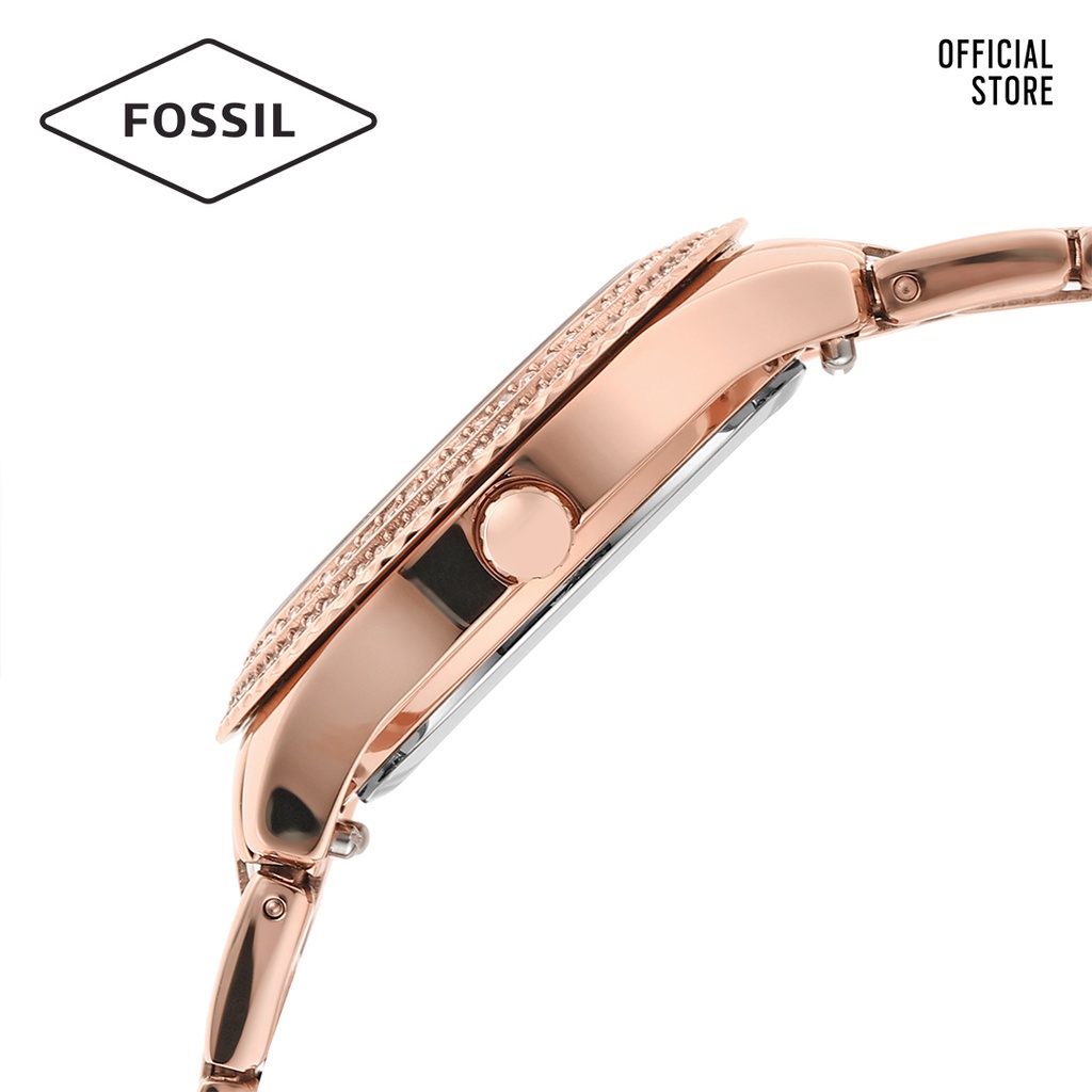 Đồng hồ nữ Fossil STELLA ES5136 dây thép không gỉ - màu vàng hồng