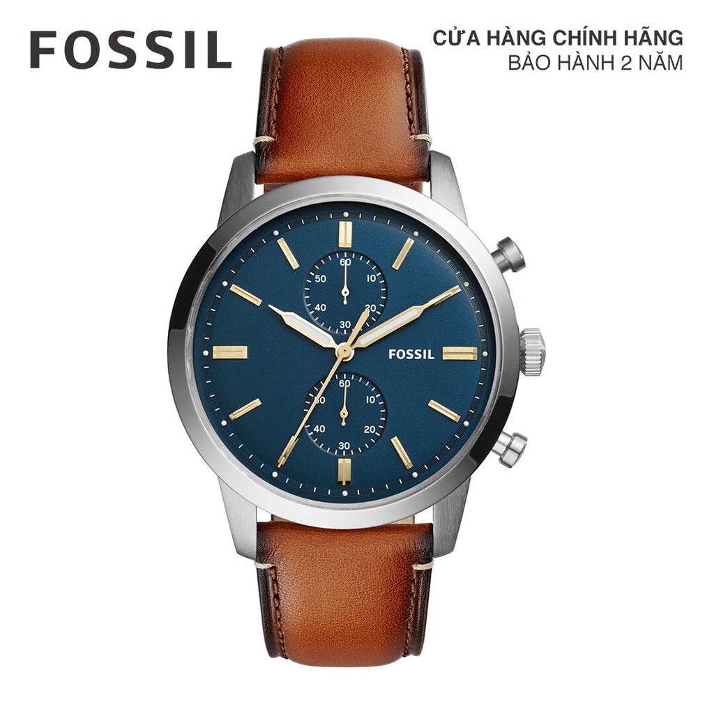 Đồng hồ Kim nam Fossil 44MM TOWNSMAN dây da FS5279 - nâu