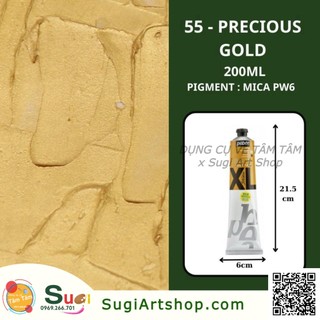 Màu sơn dầu pebeo , oil paint pebeo - fine oil paint - huile fine xl 200ml - sơn dầu nhũ gold / silver