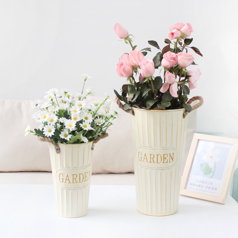 SIZE LỚN _ TỔNG HỢP MẪU BÌNH HOA SẮT / CHẬU XÔ CẮM HOA trang trí, bình cắm hoa vintage