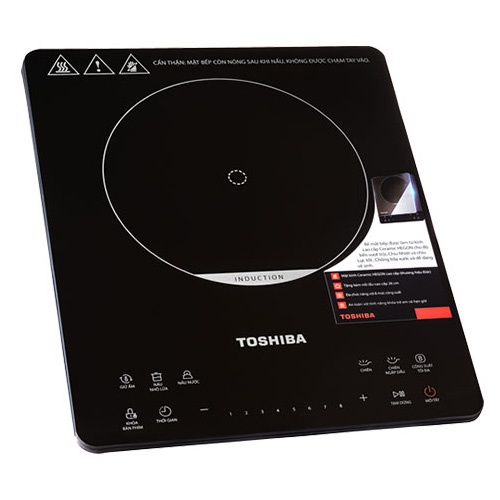 Bếp điện từ đơn Toshiba IC-20S3PV - Công suất 2000W - Thiết kế mỏng 45mm - Hàng chính hãng - Bảo hành 12 tháng