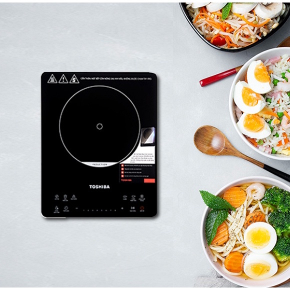 Bếp điện từ đơn Toshiba IC-20S3PV - Công suất 2000W - Thiết kế mỏng 45mm - Hàng chính hãng - Bảo hành 12 tháng