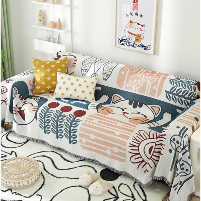 CHĂN THẢM PHỦ SOFA hoa văn thổ cẩm. khăn trải bàn bàn VINTAGE. thảm trải picnic, đi phượt
