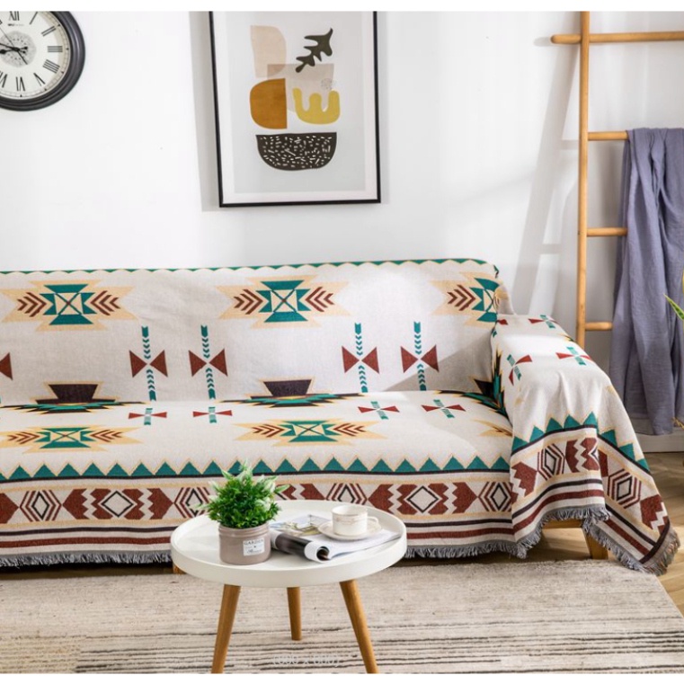 CHĂN THẢM PHỦ SOFA hoa văn thổ cẩm. khăn trải bàn bàn VINTAGE. thảm trải picnic, đi phượt