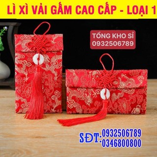 Bao lì xì vải gấm cao cấp tết 2024