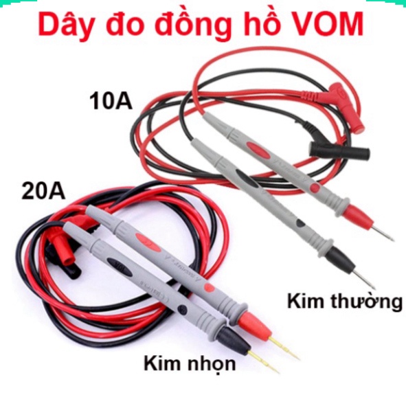 Dây đo, que đo đồng hồ kim, đồng hồ số  1000V 10A / 20A