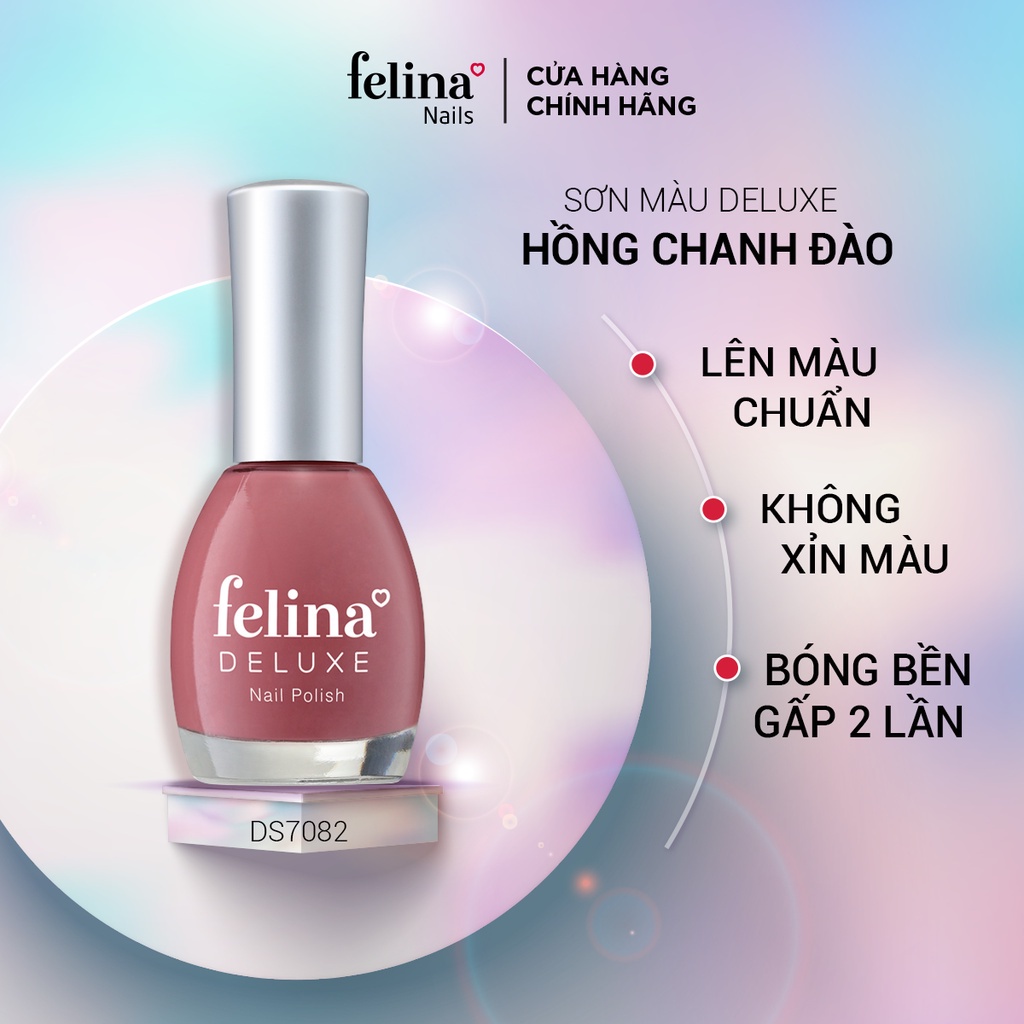 Sơn Móng Tay Felina Deluxe 16ml - Màu sắc thời thượng, độ bóng cao, cọ sơn linh loạt